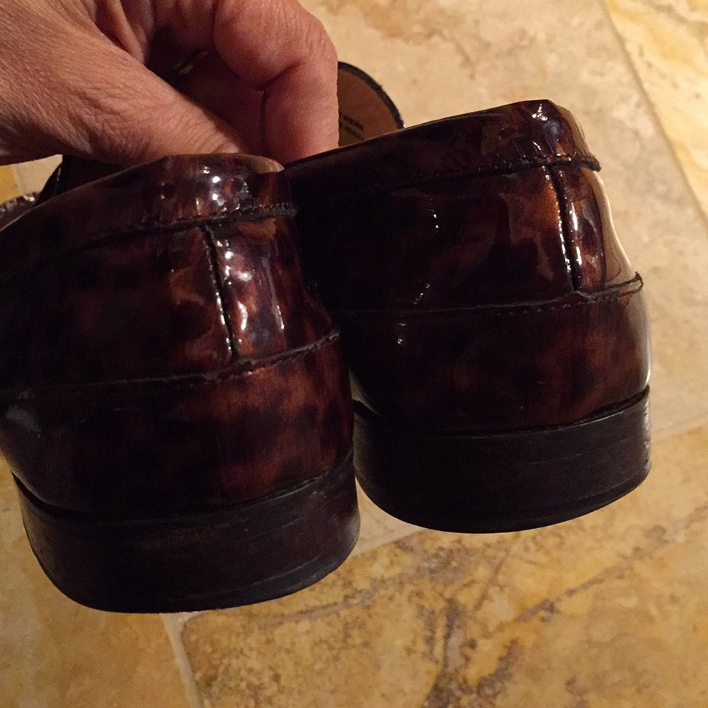 Cole Haan print patent leather loafers well loved - Picture 3 of 8